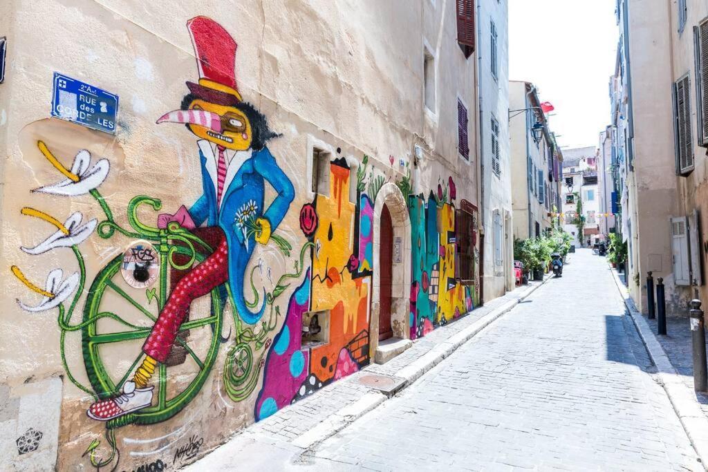 Ferienwohnung La Piboule - Au Coeur Du Panier T2 -39M2 Marseilles Exterior foto