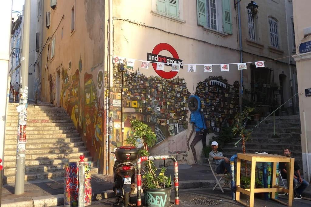 Ferienwohnung La Piboule - Au Coeur Du Panier T2 -39M2 Marseilles Exterior foto